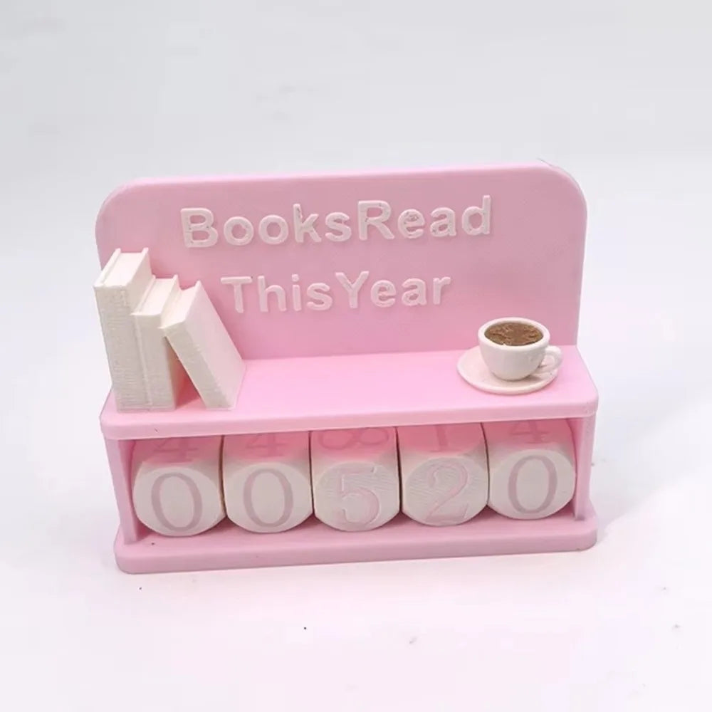 3D Printed Book Read Counter – Reading Tracker Bookshelf Sign Bookshelf Decor Counter Richie's 2