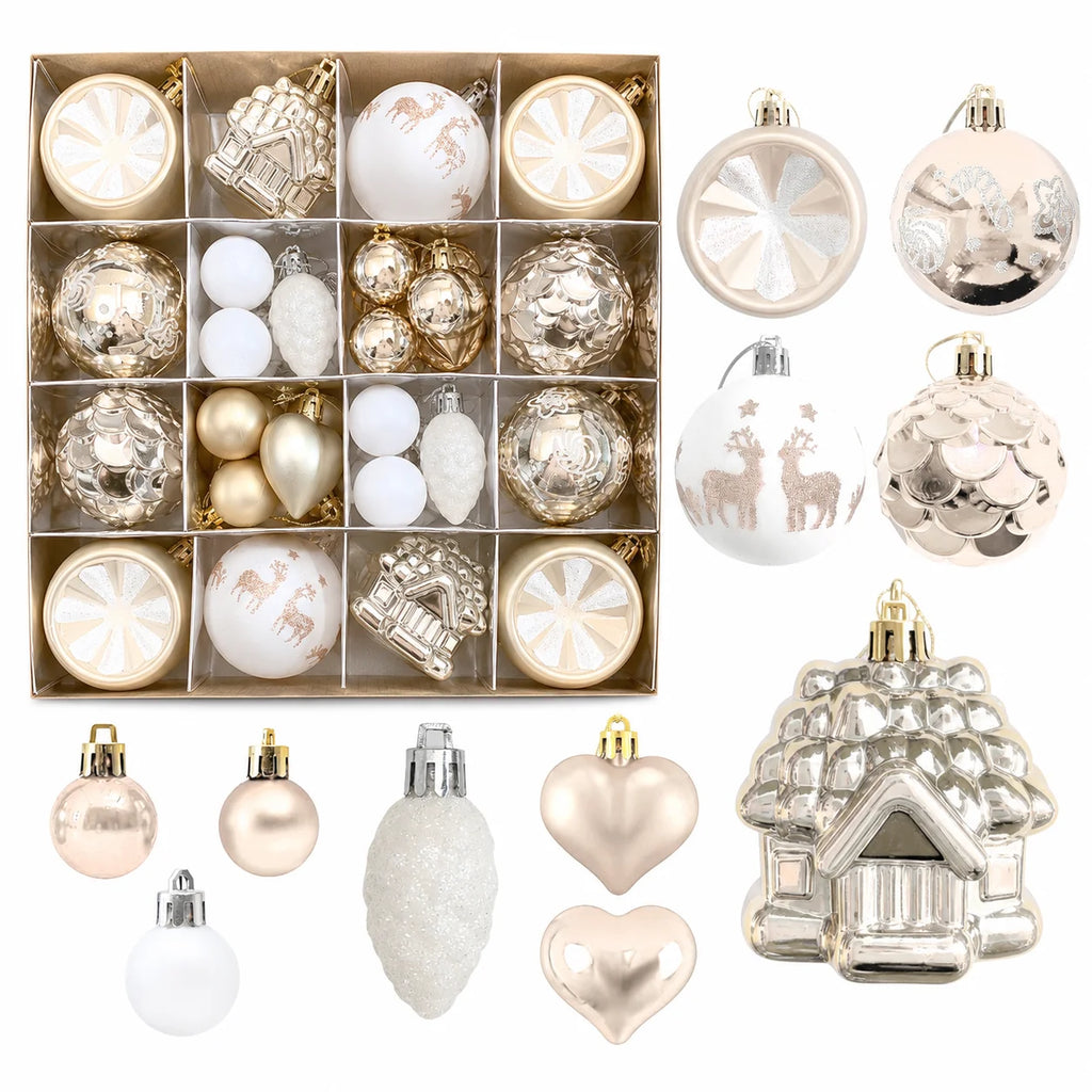 40-Piece Christmas Ball Ornaments – Festive Tree Decorations Christmas Ornament Set Richie's