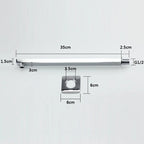 HOBHE Matte Black 38cm Concealed Wall-Mounted Shower Arm Shower Arm Richie's