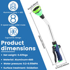 18-Inch Watering Wand Hose Nozzle – 8 Spray Patterns Garden Watering Wand Richie's 18inch US regulations 1pc