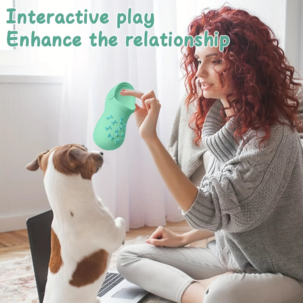 Squeaky Latex Dog Chew Toy – Fun Slipper Shape, All Breeds Dog Chew Toy Richie's