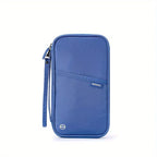 Family Travel Passport Wallet & Document Organizer Travel Passport Wallet Richie's Blue