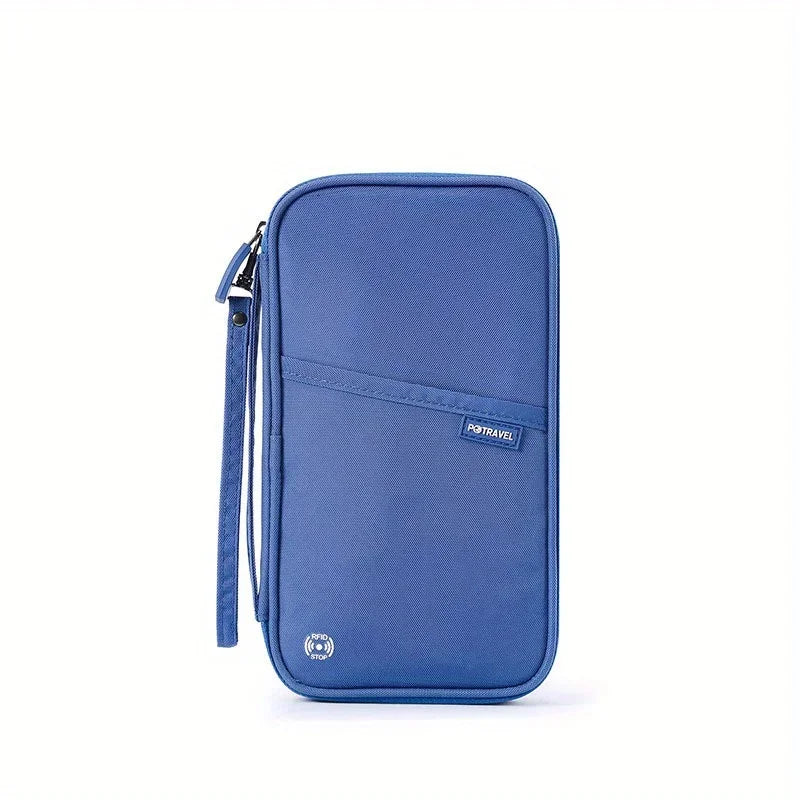 Family Travel Passport Wallet & Document Organizer Travel Passport Wallet Richie's Blue