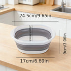 Foldable Bucket with Storage Basket – Multi-Size Collapsible Foldable Storage Bucket Richie's