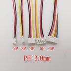 10Pcs JST Female Connectors SH GH PH XH 2–6 Pin Wire Cables Wire Cable Connector Richie's
