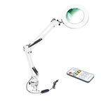 72-LED Magnifier Desk Lamp 8x/10x Remote Control 3 Color Magnifier Desk Lamp Richie's 27CM WHITE