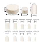 Wool Felt Polishing Wheel Set 100/120/145Pcs – 3mm Rotary Tool Polishing Wheel Set Richie's