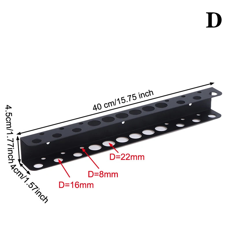 Wall-Mounted Screwdriver Organizer Iron Tool Storage Rack Tool Storage Rack Richie's D