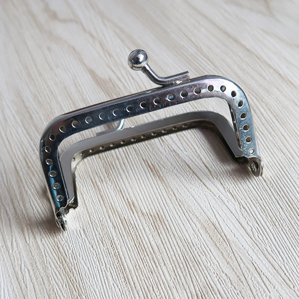 15cm Silver Embossed Metal Purse Frame – DIY Kiss Lock Clasp Purse Frame Clasp Richie's