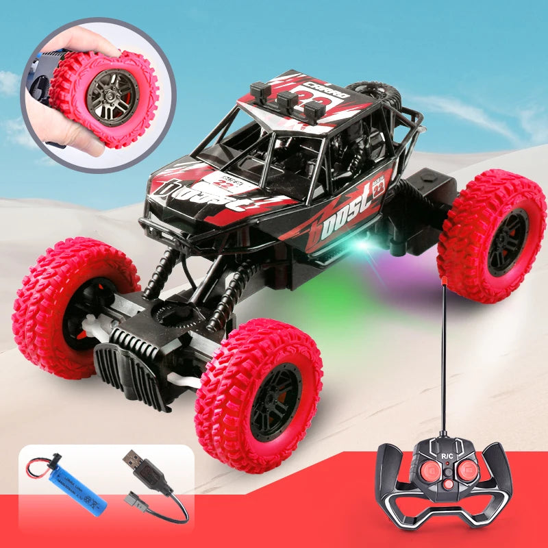 RC Off-Road Toy Car with Flashing Lights | Kids Gift RC Toy Car Richie's BD002HONG