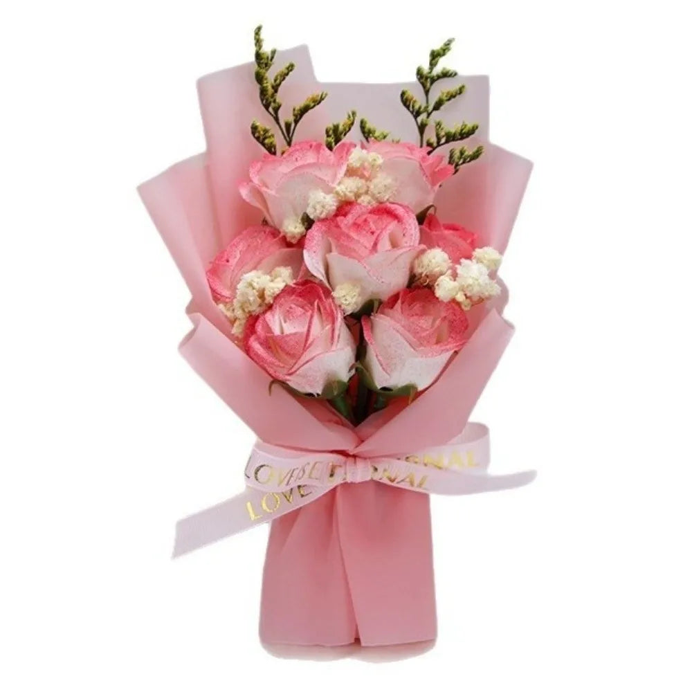 7-Head Soap Flower Bouquet | Mini Table Centerpiece Gift Soap Flower Bouquet Richie's