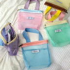 Portable Transparent Mesh Toiletry & Makeup Bag – 5 Colors Mesh Toiletry Bag Richie's