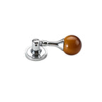 Vintage Walnut Wood Round Ball Cabinet Knobs – Single Hole Cabinet Knob Richie's Silver 2