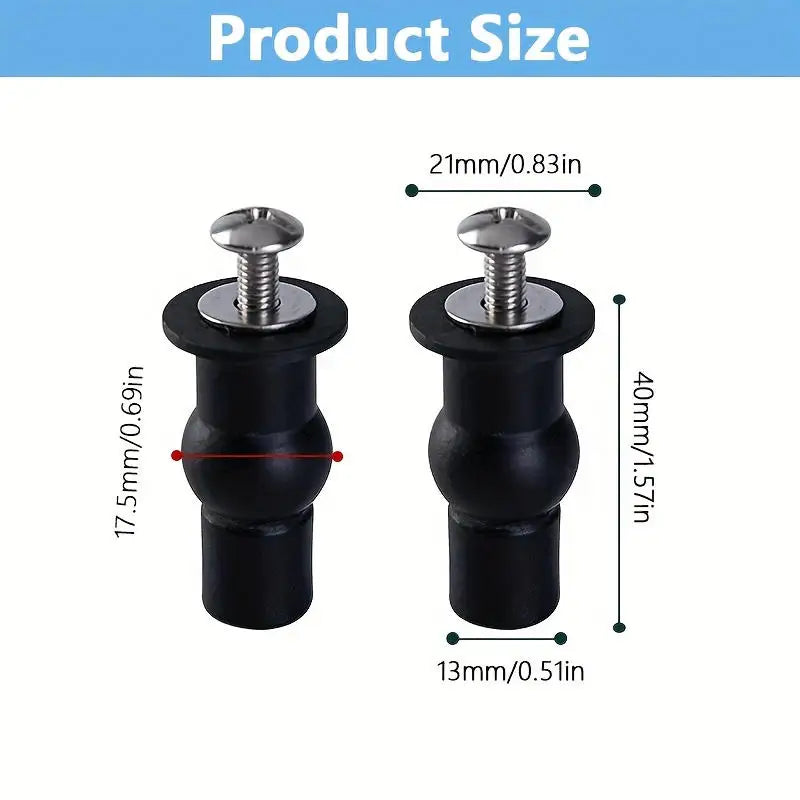 Toilet Seat Hinge Expansion Well Nut Screw Fixings 2/4pcs Toilet Seat Fixings Richie's