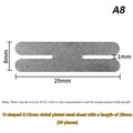 50Pcs T-Shape Nickel Tabs 18650 Battery Spot Welding 0.15mm Battery Welding Tabs Richie's H-shape 50pcs