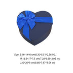 Heart-Shaped Kraft Paper Gift Box with Red Bowknot | 3 Sizes Gift Box Richie's