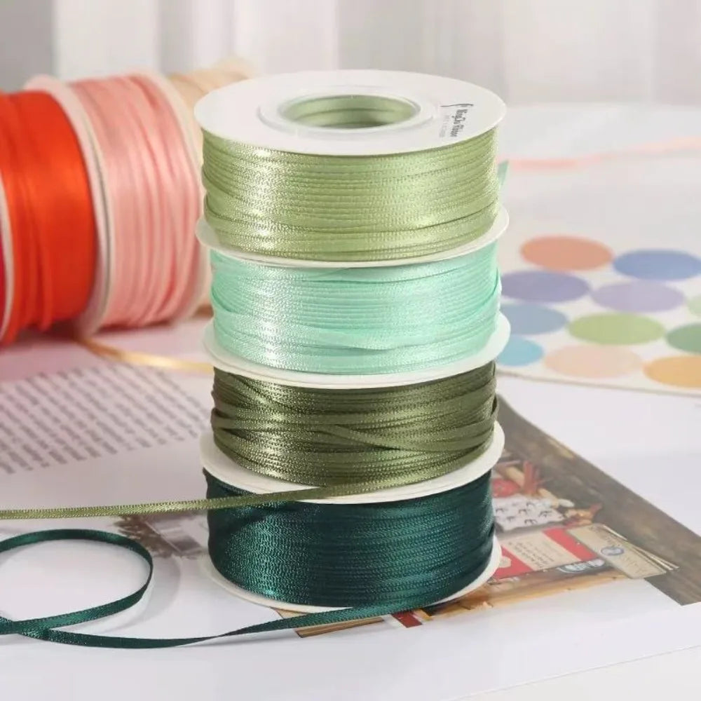 2mm Double-Sided Satin Ribbon 45m Roll – Gift & Craft Craft Satin Ribbon Richie's