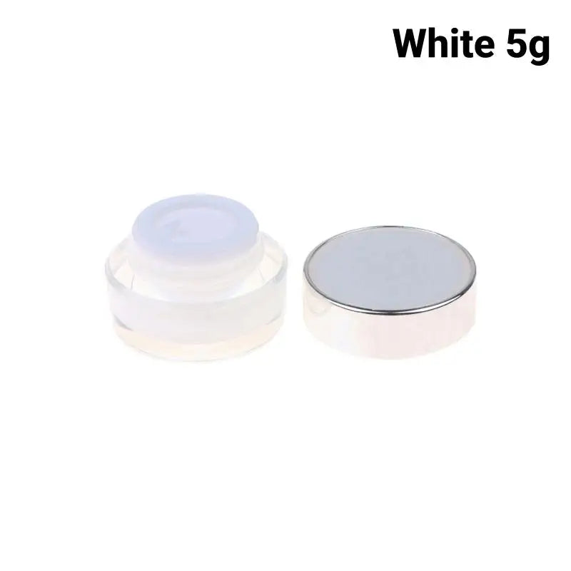 Empty Acrylic Cosmetic Cream Jars 5g–30g | Travel Containers Cosmetic Cream Jar Richie's 5g White