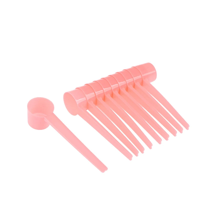 10-Pack 5g Plastic Measuring Spoons for Coffee & Powder Measuring Spoon Set Richie's pink