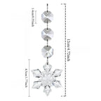 10pcs Acrylic Crystal Snowflake Ornaments – Holiday & Wedding Décor Christmas Ornaments Richie's