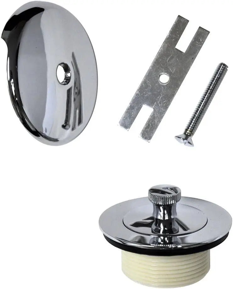 Bathtub Drain Set with Overflow – Full Drainage Kit TK4 Bathtub Drain Kit Richie's TK4CP2 plating
