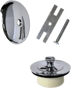 Bathtub Drain Set with Overflow – Full Drainage Kit TK4 Bathtub Drain Kit Richie's TK4CP2 plating