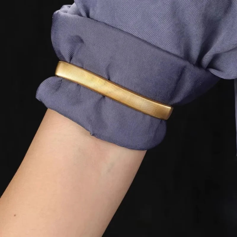 Elastic Shirt Sleeve Holders Metal Armbands – 1 or 2 Pack Sleeve Holder Armband Richie's