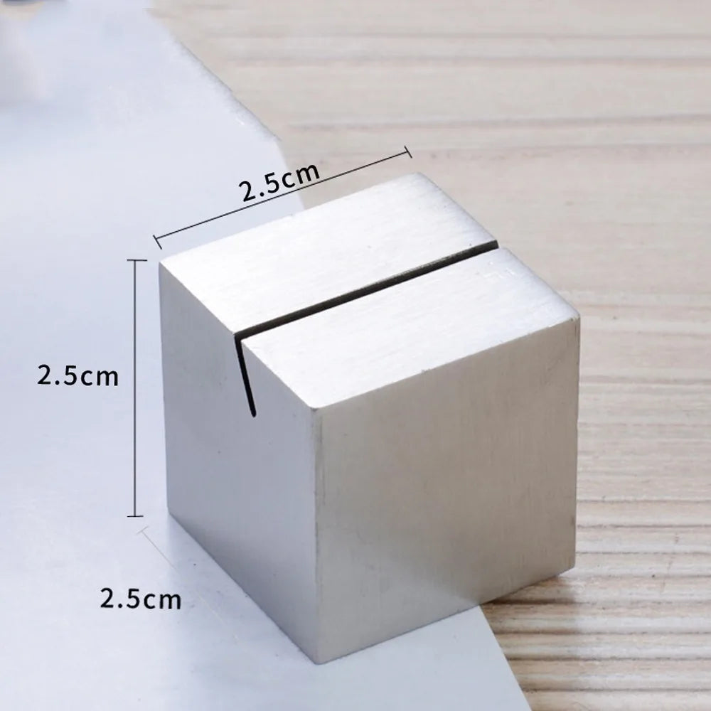 Stainless Steel Table Place Card & Menu Sign Holder Stand Place Card Holder Richie's 07