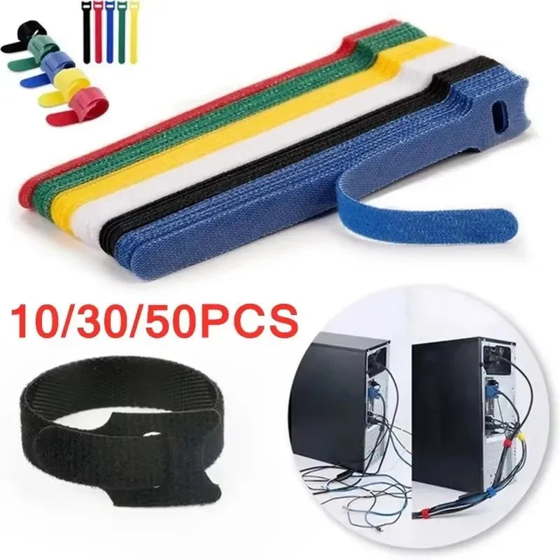 Reusable Hook & Loop Cable Ties – Cord & Wire Organizer Straps Cable Ties & Straps Richie's