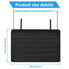 ODOMY Nonslip Trunk Mat & Rear Bumper Protector 94×64cm Rear Bumper Protector Richie's black