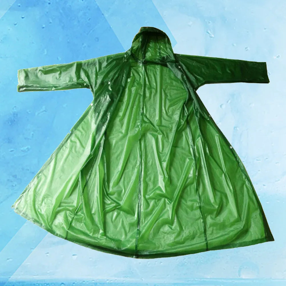 Adult EVA Hooded Rain Poncho – Waterproof Windproof Unisex Rain Poncho Richie's