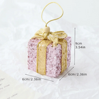 Pink Shatterproof Christmas Ornaments – Velvet Foam Ball Hangings Christmas Ornaments Richie's Gift 3