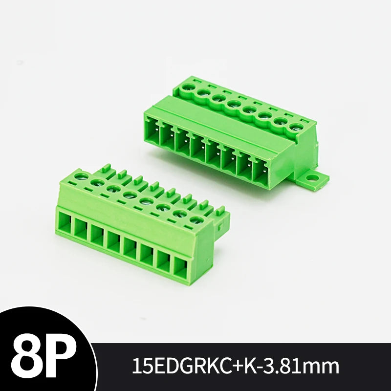 Solderless PCB Screw Terminal Connector Set 15EDGKC 3.81mm PCB Terminal Connector Richie's 8P 3.81mm 1 set
