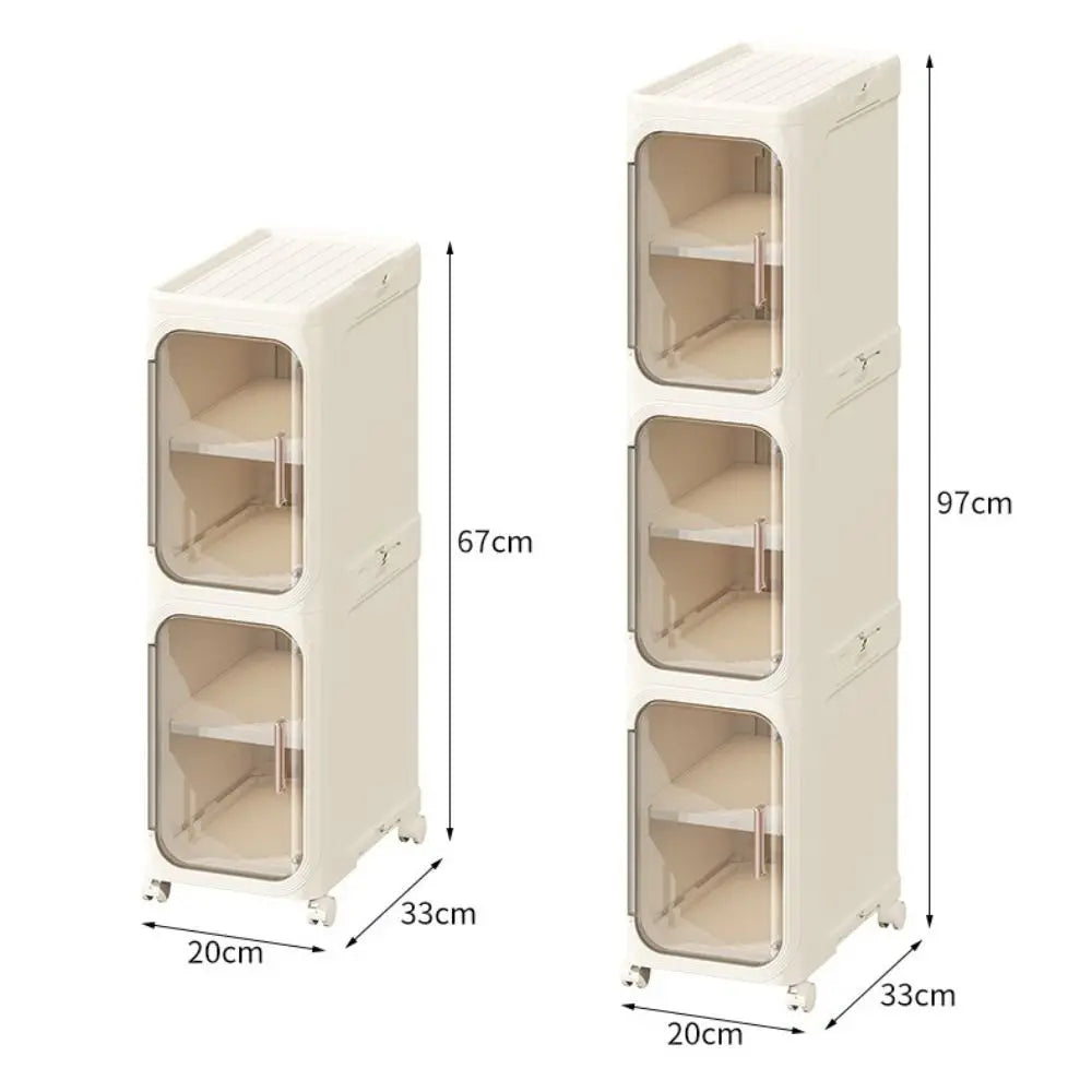 Foldable Narrow Storage Cabinet with Wheels – Slim Crevice Rack Narrow Storage Cabinet Richie's