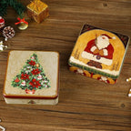 Cartoon Christmas Tinplate Candy Gift Box – Square Xmas Tin Christmas Tin Box Richie's