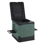 Folding Portable Toilet with Lid & Paper Holder – Camping Travel Portable Camping Toilet Richie's Green