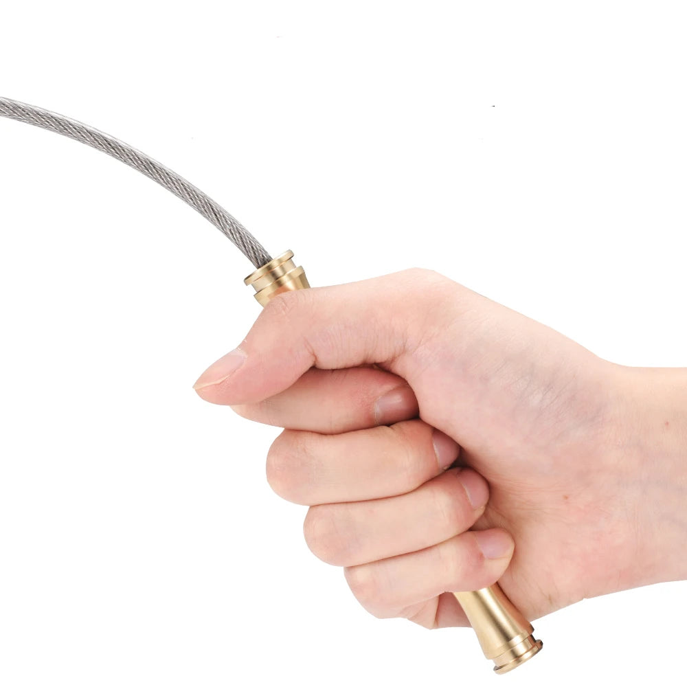 Portable Tactical Whip Martial Arts Trainer – Brass & Wood Martial Arts Trainer Richie's
