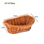 Imitation Rattan Woven Basket – Fruit, Snacks & Storage Woven Storage Basket Richie's 25-15-8cm