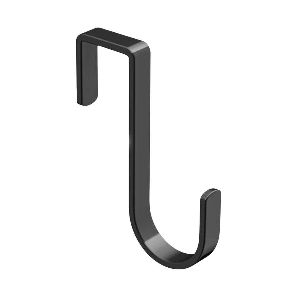 No-Drill Stainless Steel Over Cabinet Door Hook – J-Shape Cabinet Door Hook Richie's Black
