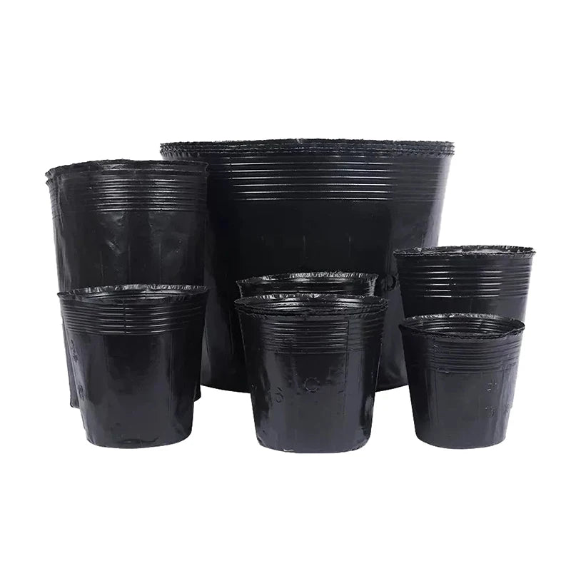 100 Pcs Plastic Seedling Nursery Pots & Plant Starter Cups Seedling Nursery Pots Richie's