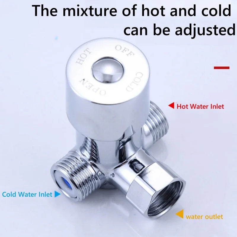 G1/2" Thermostatic Bathroom Mixing Valve | Hot Cold Shower Thermostatic Mixing Valve Richie's