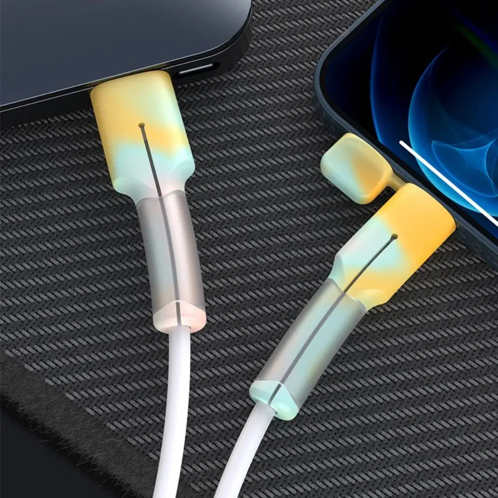 Silicone Type-C Cable Protector | Dual USB-C Cover & Winder Cable Protector Richie's