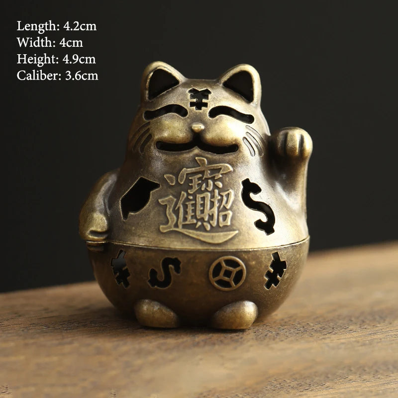 Vintage Alloy Incense Burner Stick Holder – Mini Hollow Censer