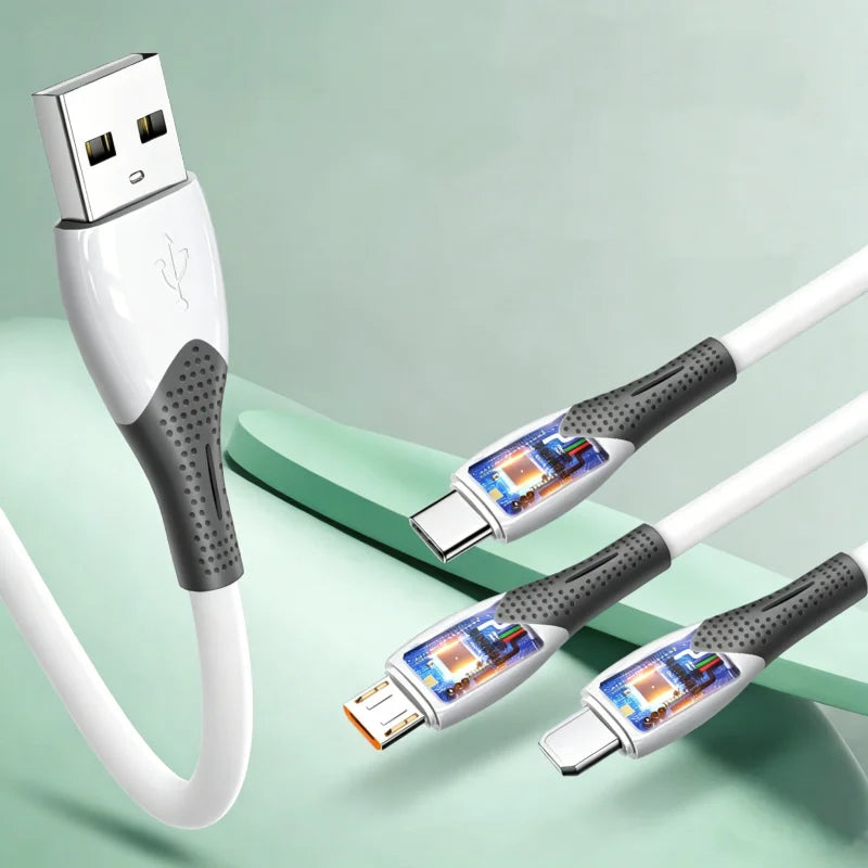 1M USB-A & USB-C to Type-C Dual Interface Fast Charging Cable USB Charging Cable Richie's