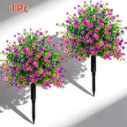 Artificial Eucalyptus Camellia Flower Garden Stake 45x32cm Artificial Garden Flower Richie's A4