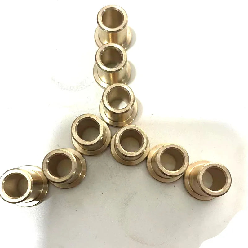10PCS Flange Self-Lubricating Copper Bushing Oil Bearing Guide Sleeve Flange Copper Bushing Richie's