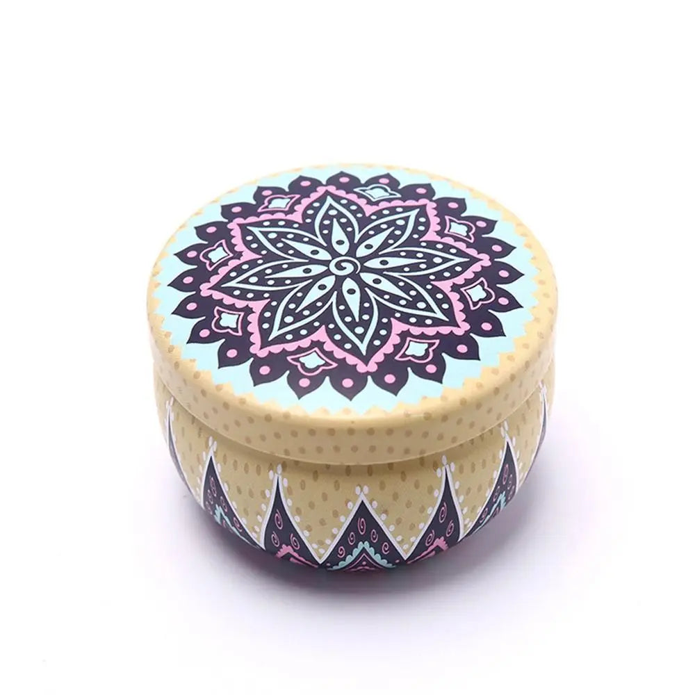 Retro Floral Tin Can 4oz – Tea, Candy & Sweet Storage Box Tin Storage Box Richie's 7
