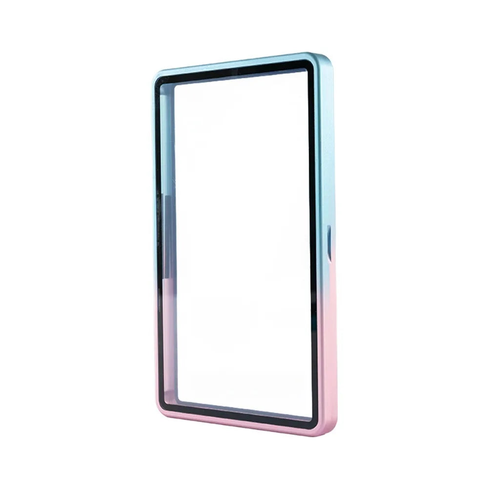 Gradient Aluminum Card Case 35PT UV Protection Double Glass Trading Card Case Richie's Blue pink