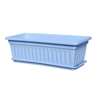 Rectangular Plastic Planter Pot with Tray – Large Balcony Garden Garden Planter Pot Richie's