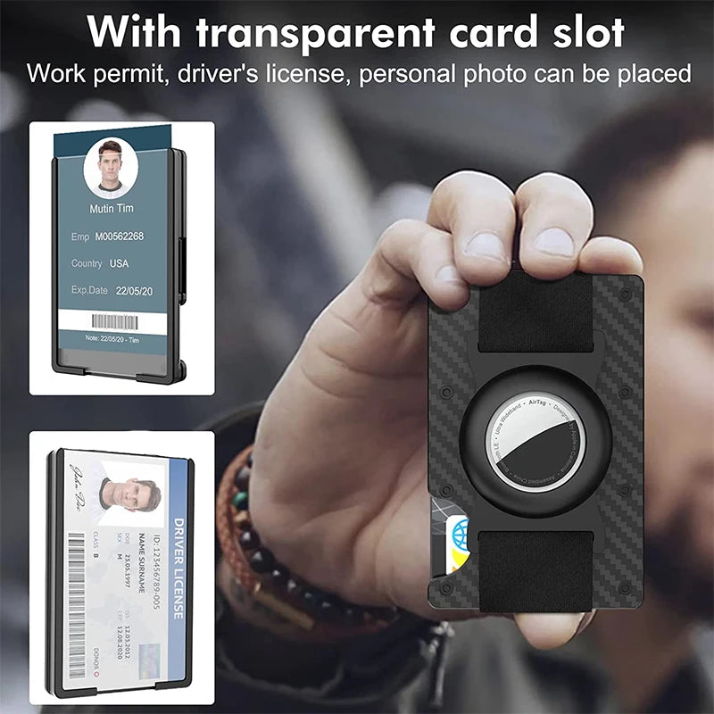 Zeeker Men's Metal Wallet | AirTag Bracket & RFID Blocking Metal Card Wallet Richie's